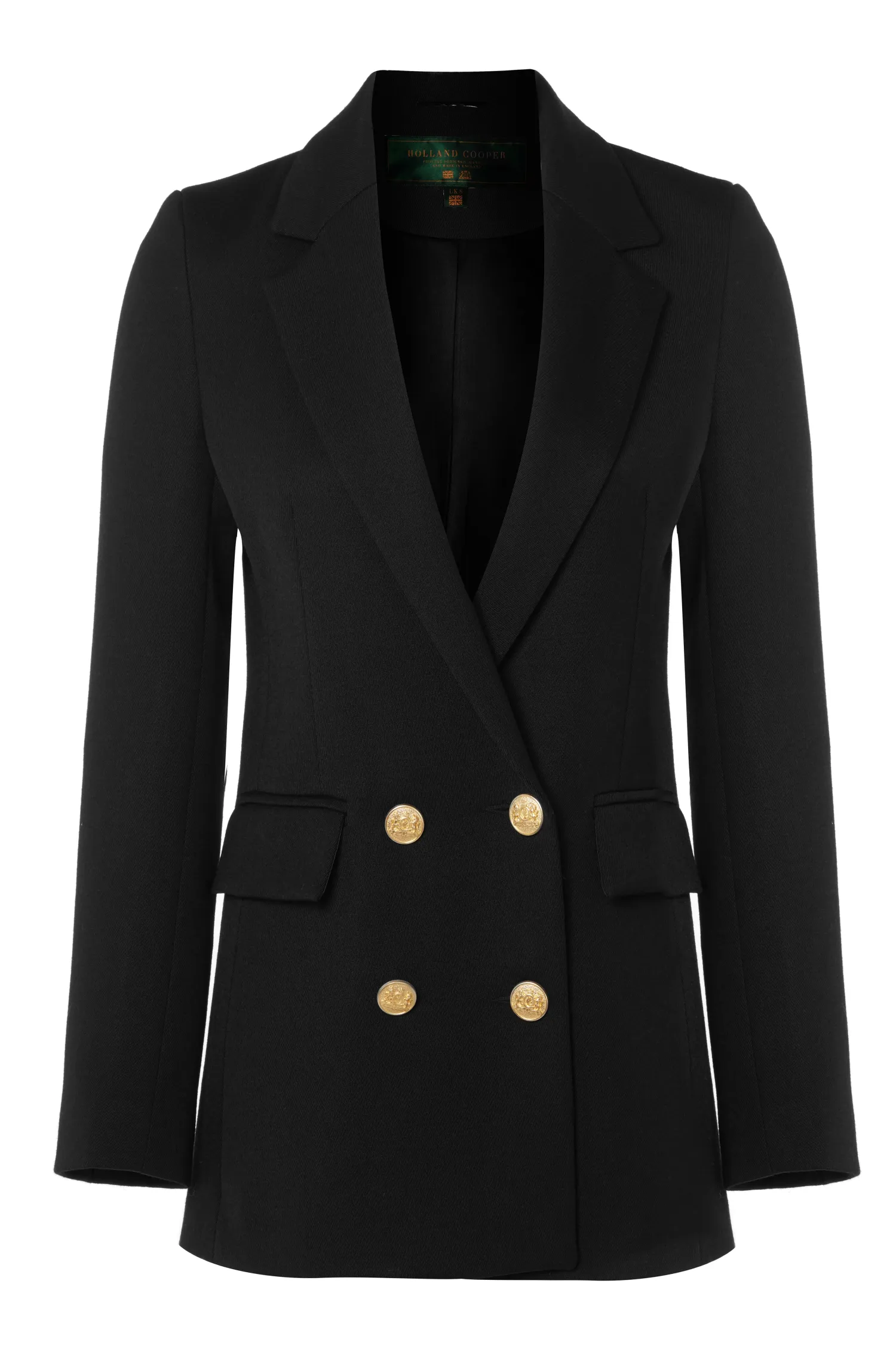 Sale Double Breasted Blazer (Black Twill) Women Blazers|Tailoring