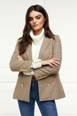 Clearance Double Breasted Blazer (Charlton Tweed) Women Blazers|Tailoring