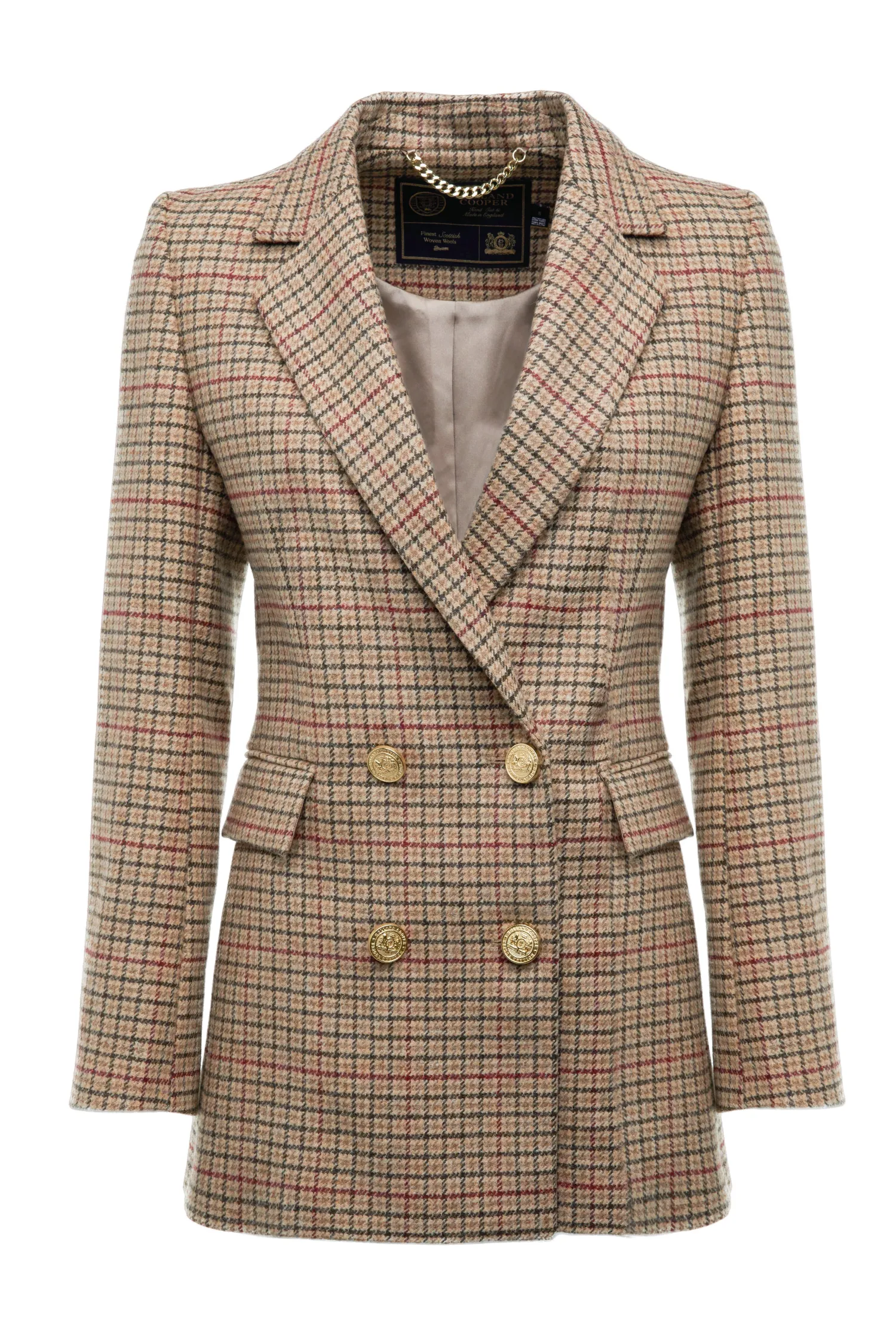 Clearance Double Breasted Blazer (Charlton Tweed) Women Blazers|Tailoring