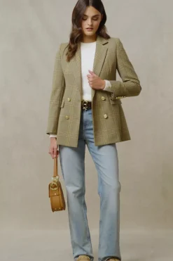 Clearance Double Breasted Blazer Women Blazers|Tailoring