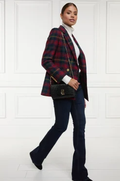 Online Double Breasted Blazer (Logan Tartan) Women Blazers|Tailoring