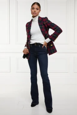 Online Double Breasted Blazer (Logan Tartan) Women Blazers|Tailoring