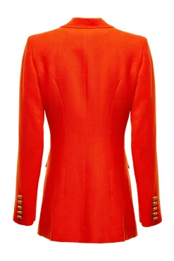Sale Double Breasted Blazer (Neroli Linen) Women Blazers|Tailoring