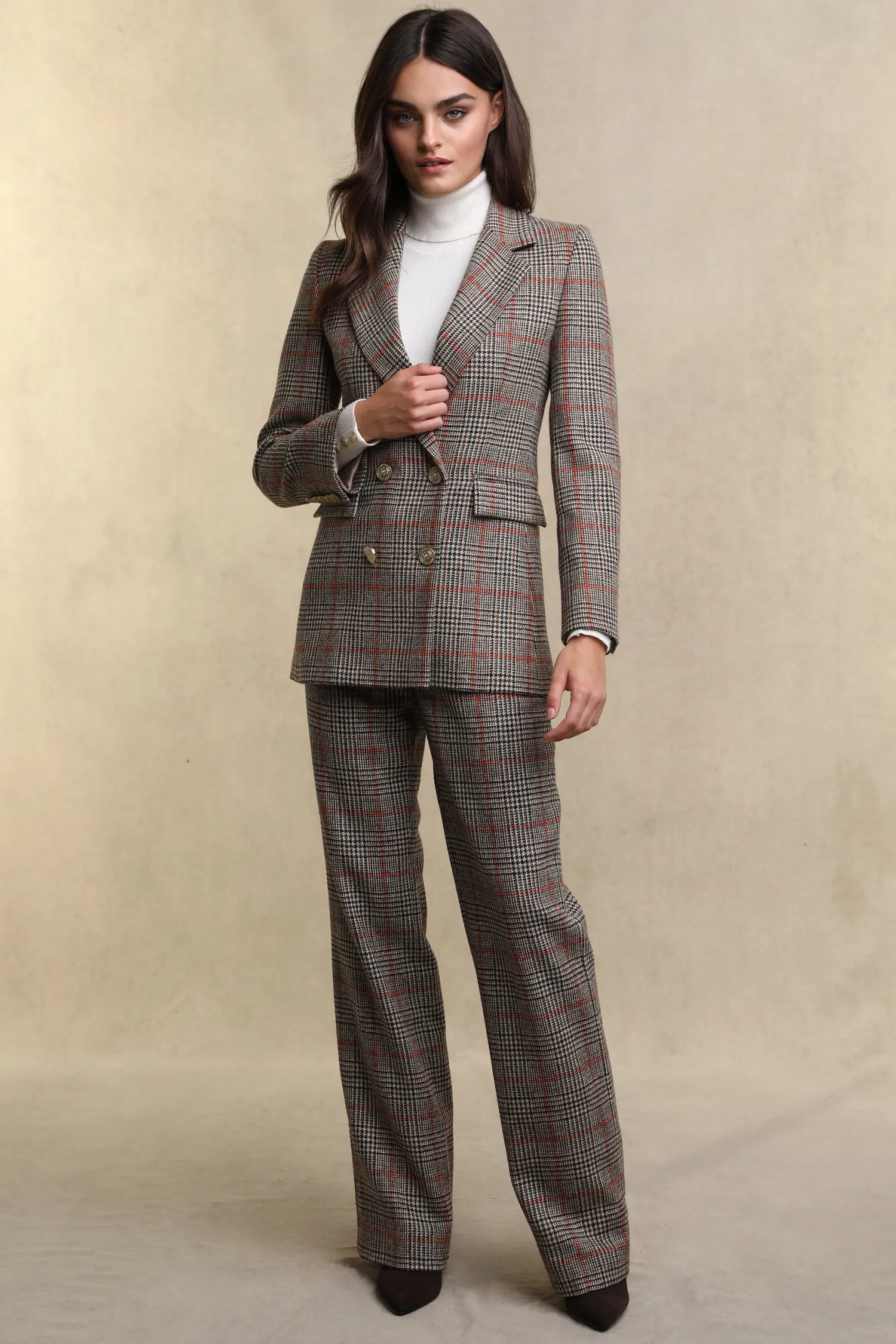 Outlet Double Breasted Blazer (Orange Windsor) Women Blazers|Tailoring