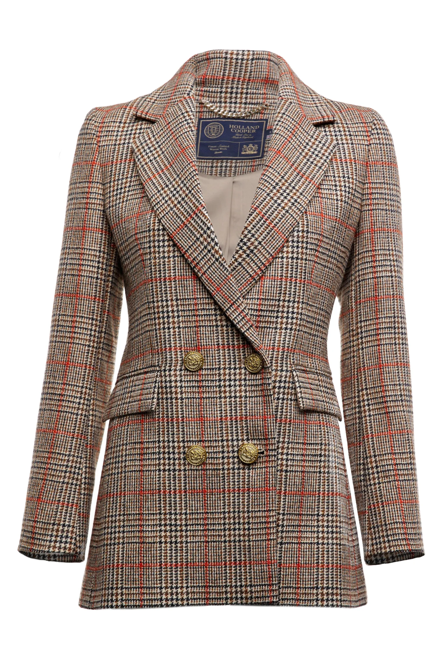 Outlet Double Breasted Blazer (Orange Windsor) Women Blazers|Tailoring