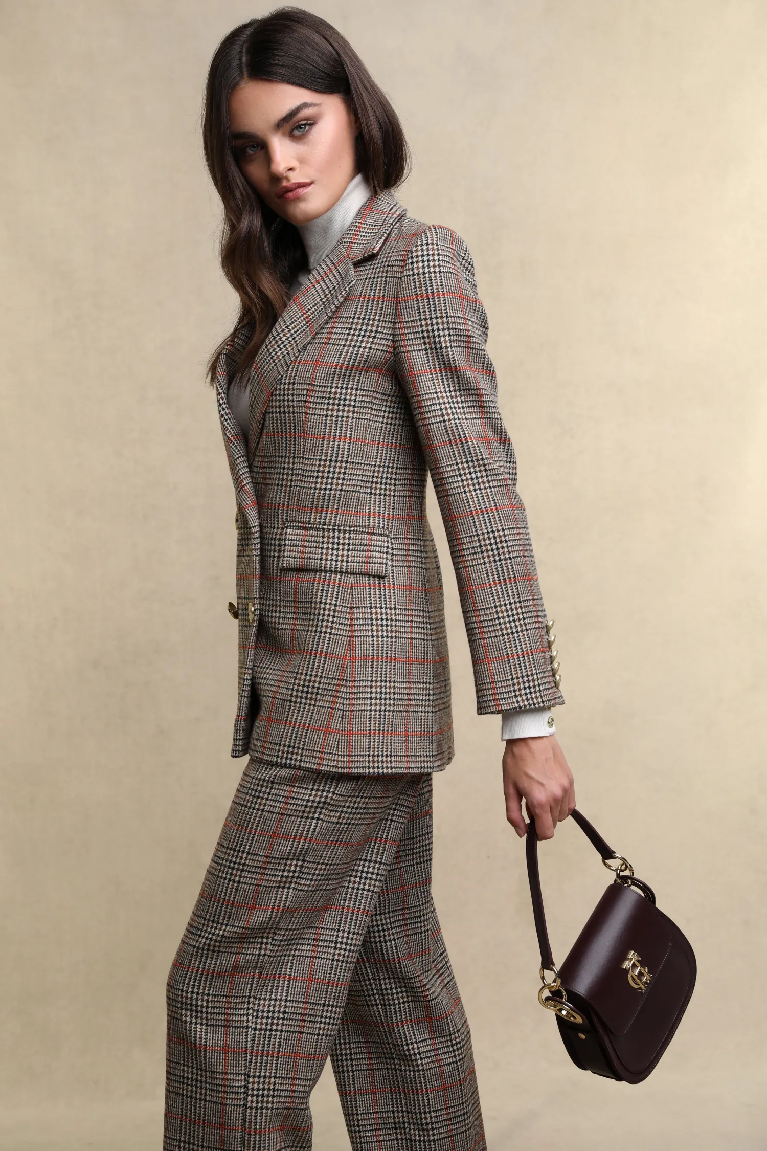Outlet Double Breasted Blazer (Orange Windsor) Women Blazers|Tailoring
