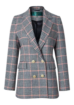 Fashion Double Breasted Blazer (Oyster Catcher) Women Blazers|Tailoring