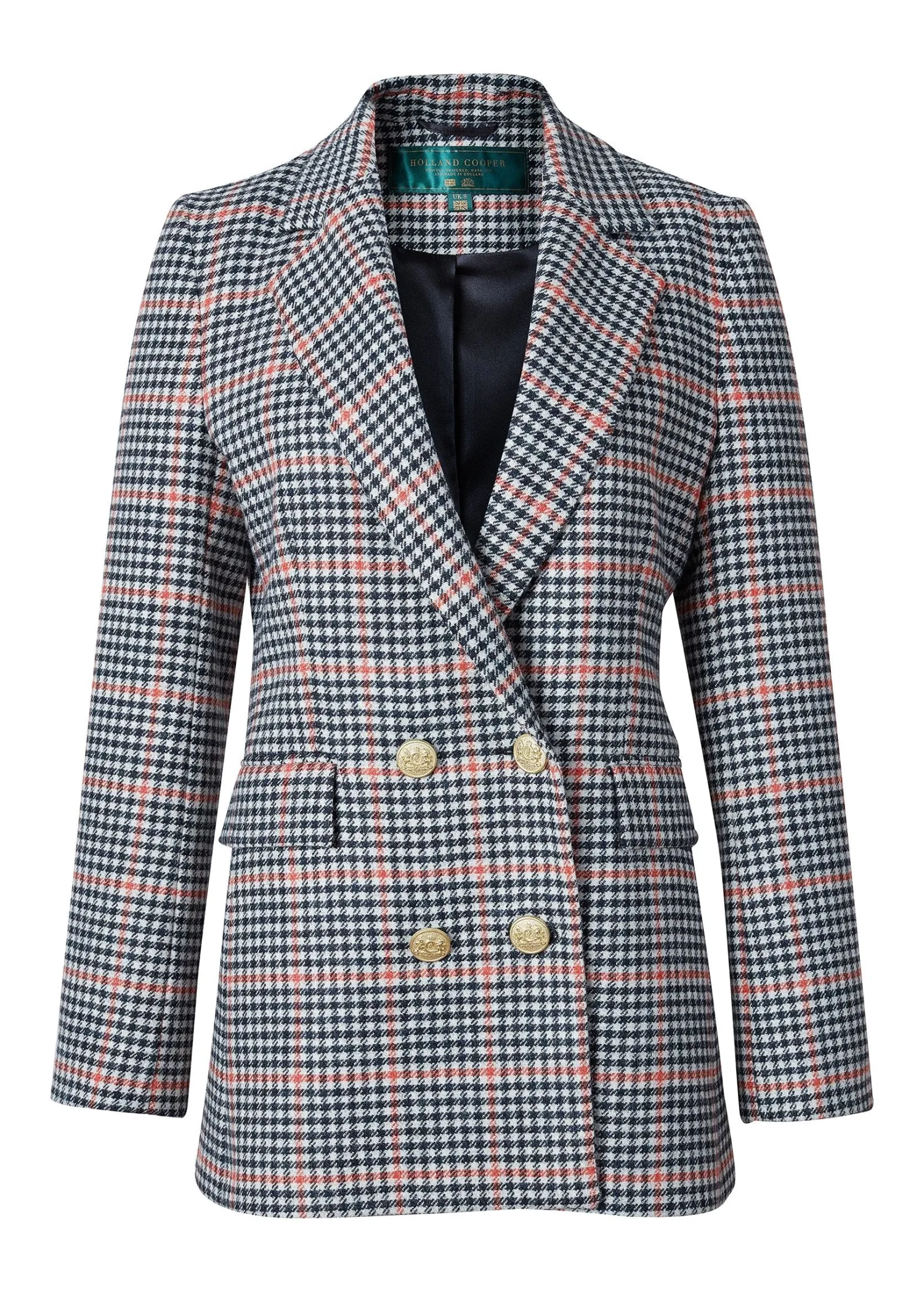 Fashion Double Breasted Blazer (Oyster Catcher) Women Blazers|Tailoring