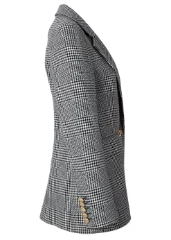 Sale Double Breasted Blazer (Prince of Wales Mono) Women Blazers|Tailoring