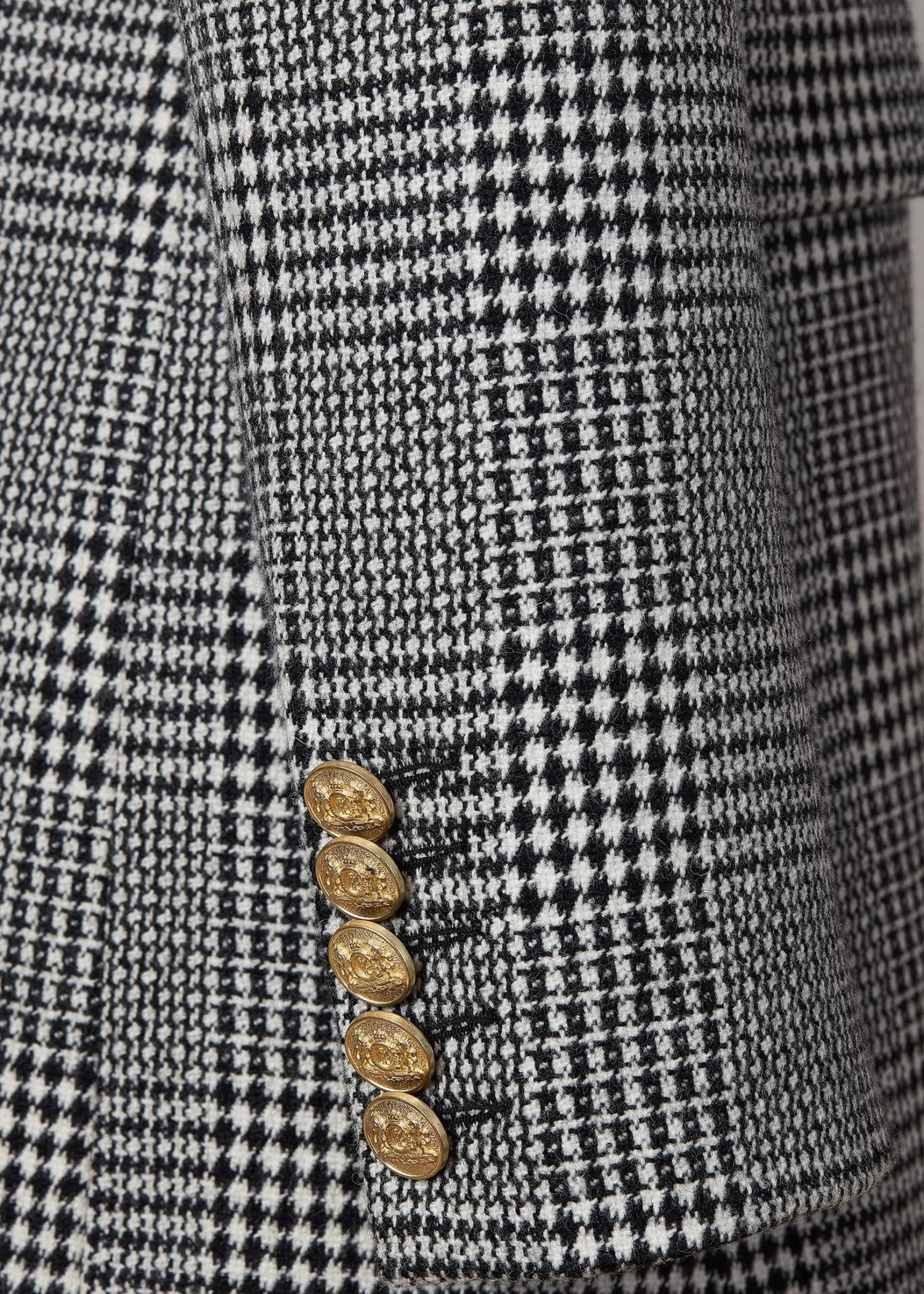 Sale Double Breasted Blazer (Prince of Wales Mono) Women Blazers|Tailoring