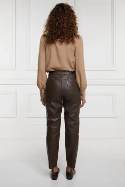 New Dunwick Faux Leather Pant Women Trousers
