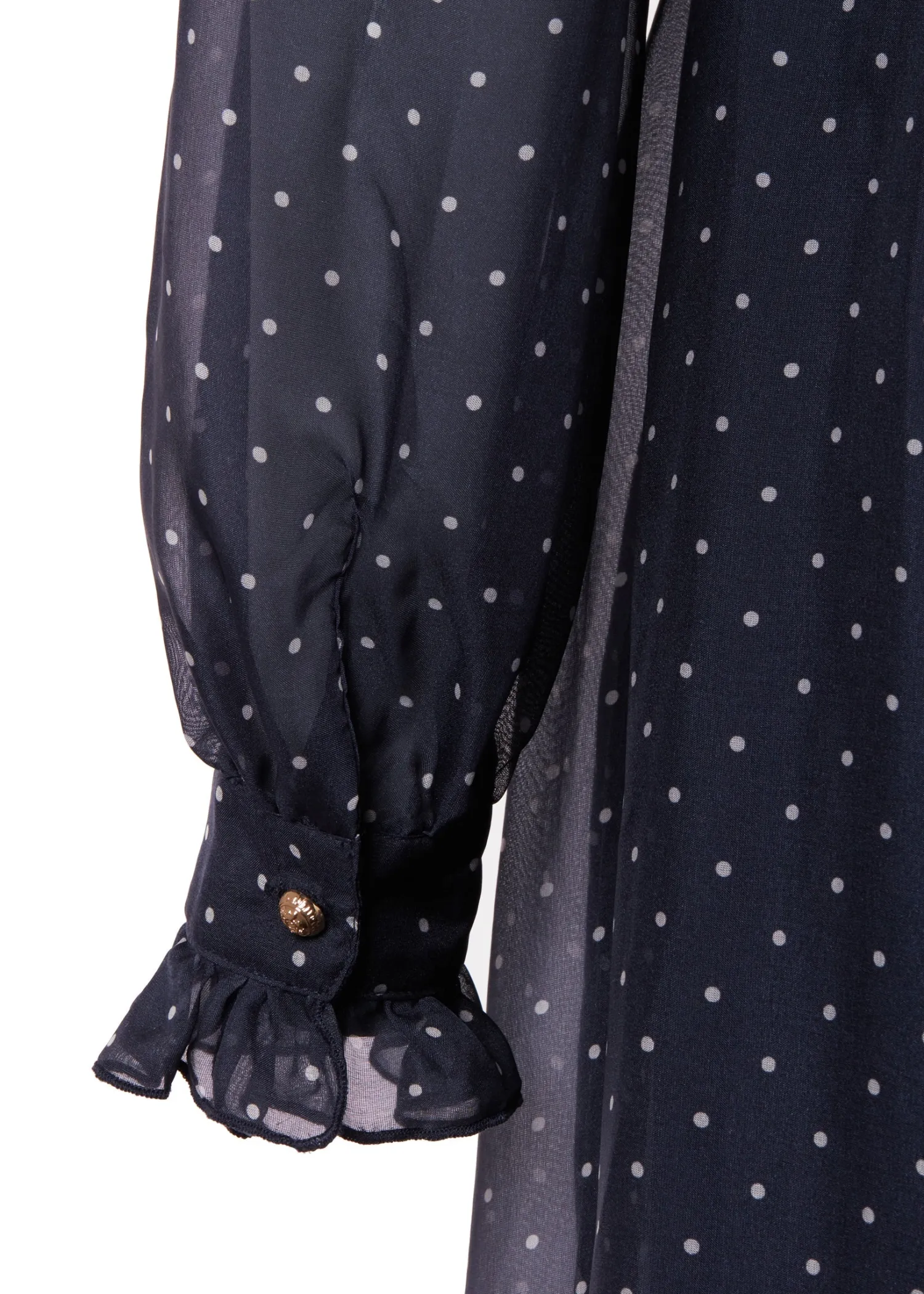 Sale Ellisa Maxi Dress (Navy Polka Dot) Women Dresses