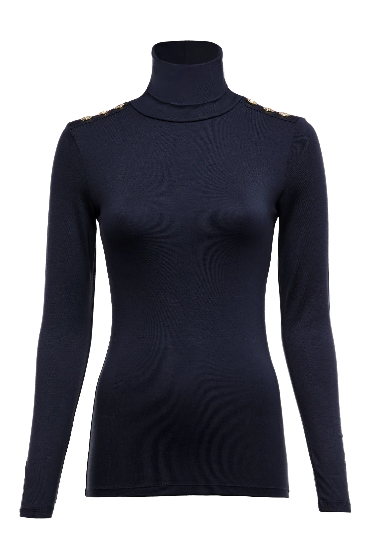 Clearance Essential Roll Neck (Ink Navy) Women Tops