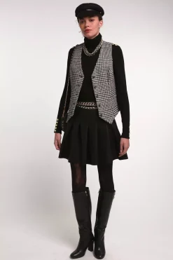 Hot Faux Leather Pleated Mini Skirt Women Skirts