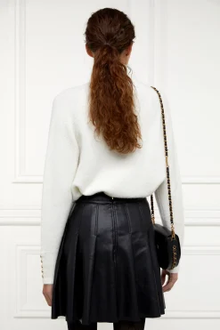 Hot Faux Leather Pleated Mini Skirt Women Skirts