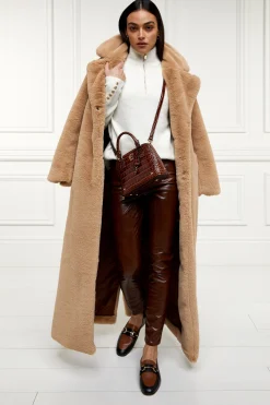 Discount Faux Leather Skinny Jean (Burnished Tan) Women Jeans