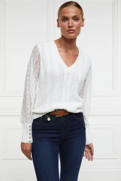 Fashion Featherton V-Neck Knit Women Knitwear