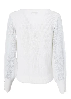 Fashion Featherton V-Neck Knit Women Knitwear