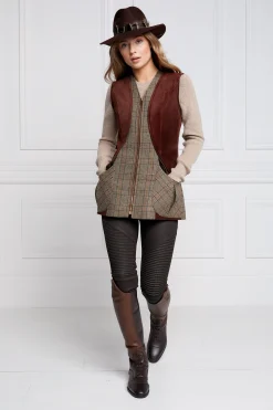 Online Field Vest (Bourbon Tweed) Women Gilets|Tailoring