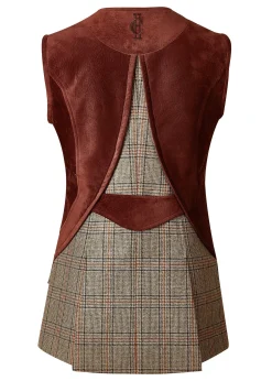 Online Field Vest (Bourbon Tweed) Women Gilets|Tailoring