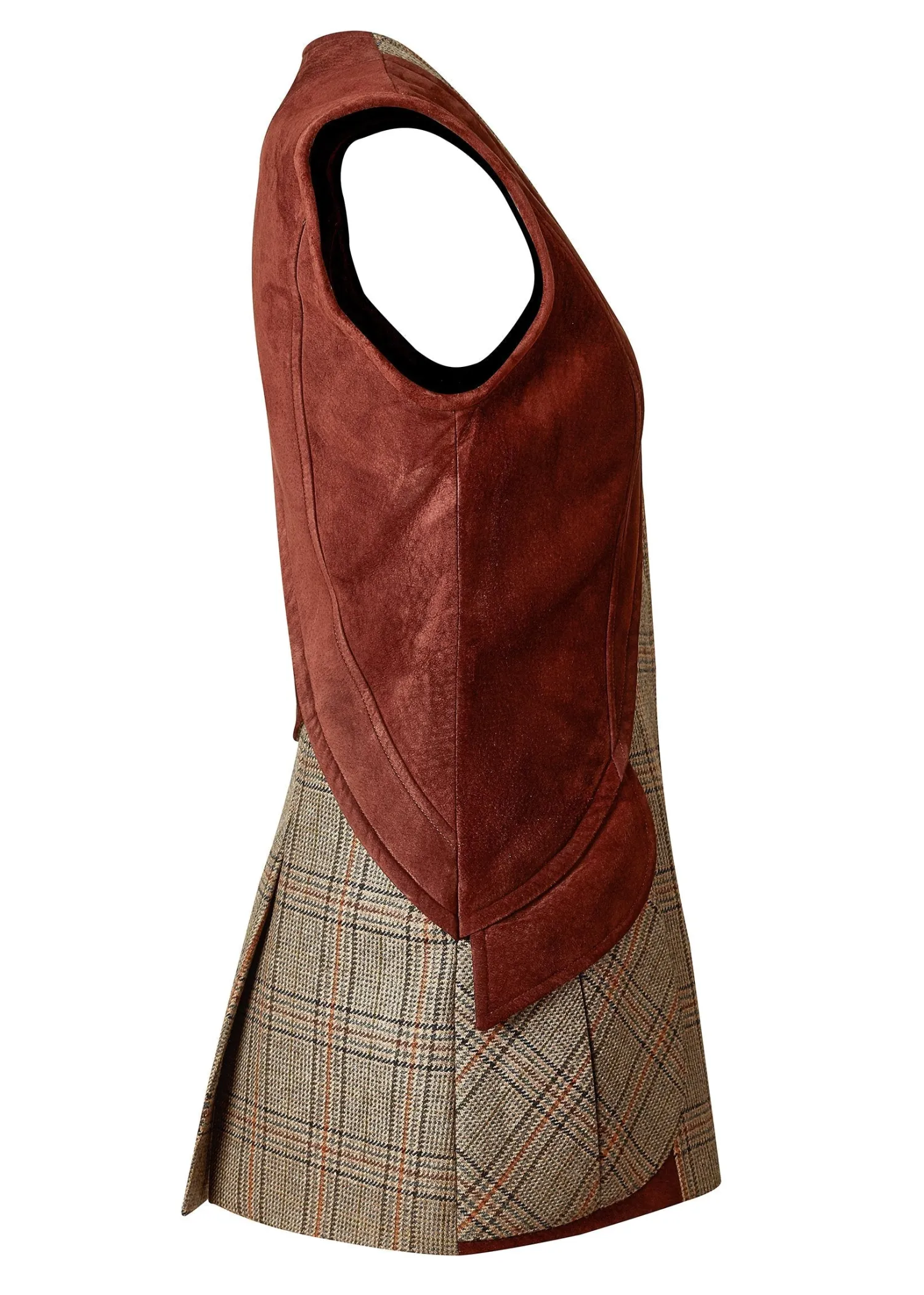 Online Field Vest (Bourbon Tweed) Women Gilets|Tailoring
