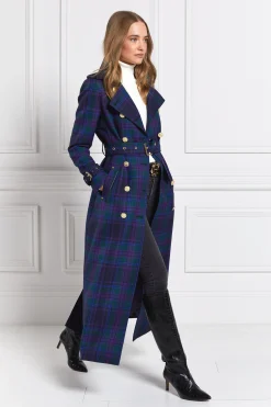Sale Full Length Marlborough Trench Coat (Heather Tartan) Women Trench Coats|Coats