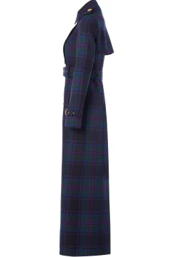 Sale Full Length Marlborough Trench Coat (Heather Tartan) Women Trench Coats|Coats