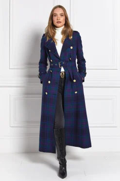Sale Full Length Marlborough Trench Coat (Heather Tartan) Women Trench Coats|Coats