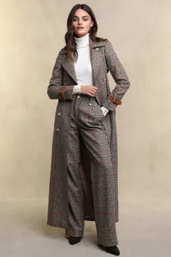 Outlet Full Length Marlborough Trench Coat (Orange Windsor) Women Trench Coats|Coats
