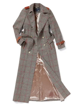 Outlet Full Length Marlborough Trench Coat (Orange Windsor) Women Trench Coats|Coats