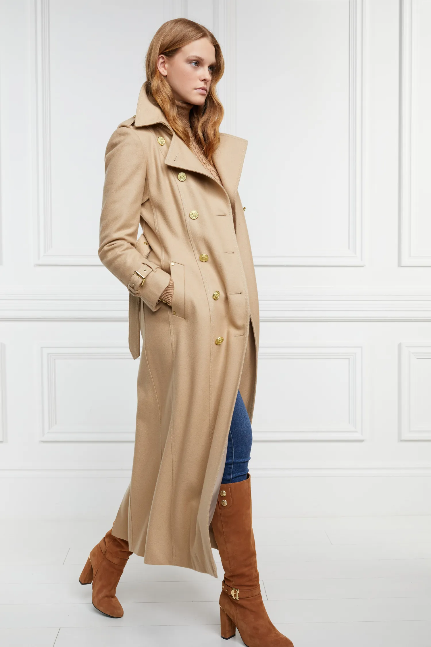Best Full Length Marlborough Trench Coat Women Coats|Tailoring