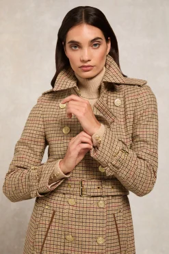 Clearance Full Length Marlborough Trench Coat (Charlton Tweed) Women Trench Coats|Tailoring