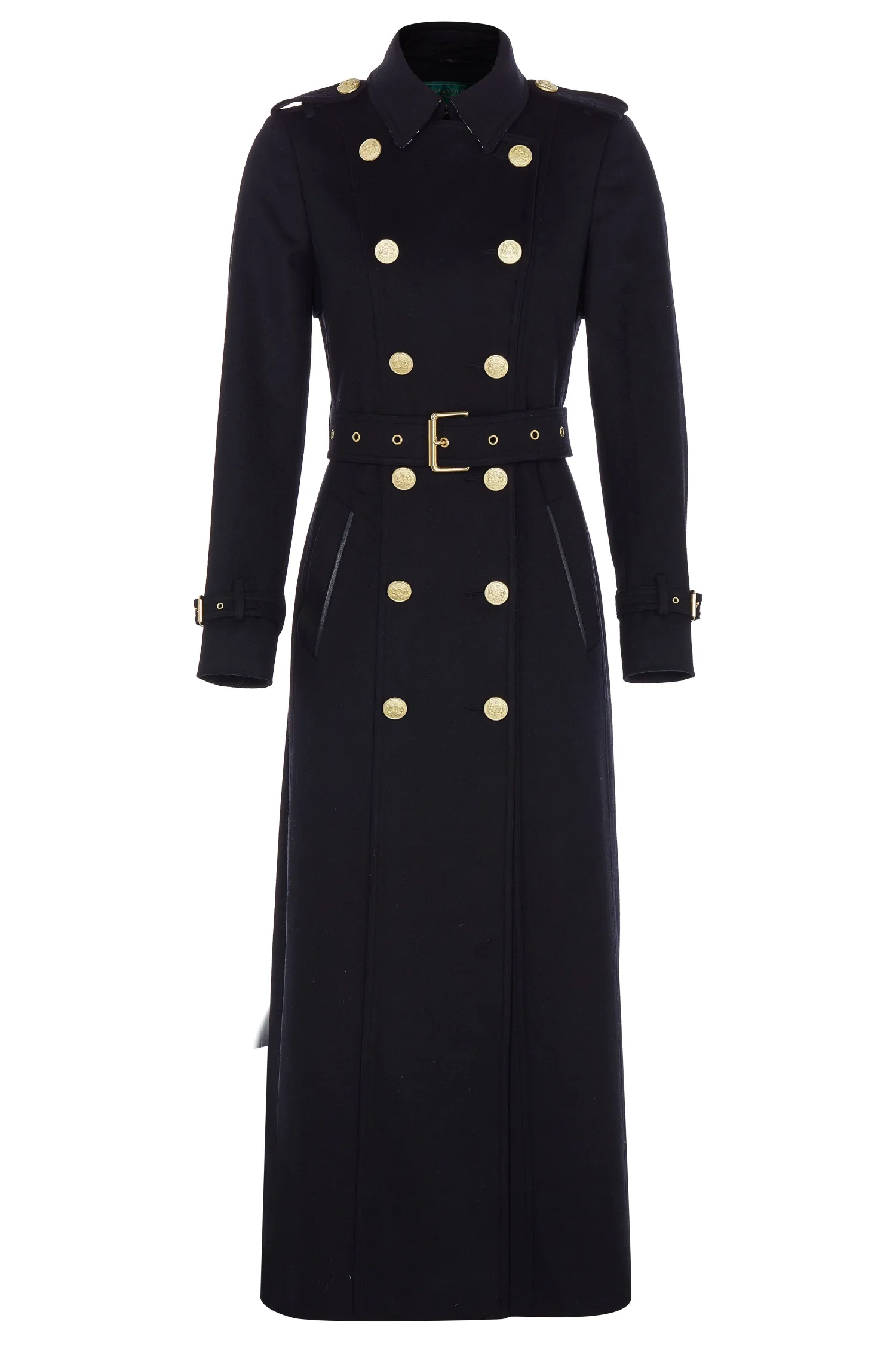 Hot Full Length Marlborough Trench Coat (Soft Black) Women Trench Coats|Coats