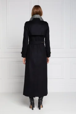 Hot Full Length Marlborough Trench Coat (Soft Black) Women Trench Coats|Coats