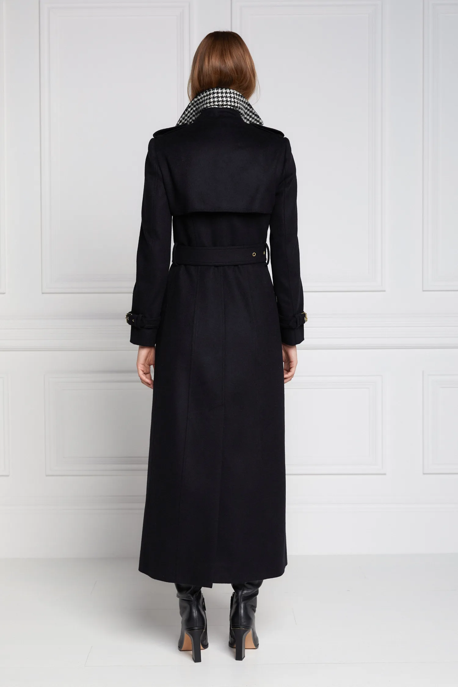 Hot Full Length Marlborough Trench Coat (Soft Black) Women Trench Coats|Coats