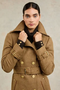 Fashion Full Length Marlborough Trench Coat Women Trench Coats|Coats