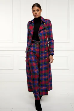 Discount Full Length Marlborough Trench Coat (Macpherson Tartan) Women Trench Coats|Coats