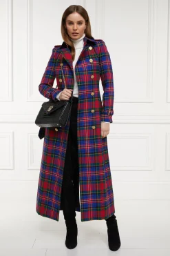 Discount Full Length Marlborough Trench Coat (Macpherson Tartan) Women Trench Coats|Coats
