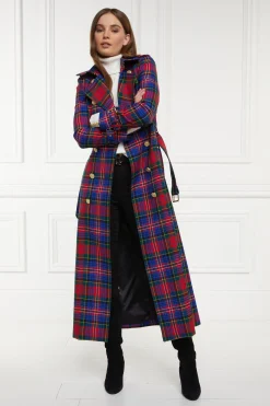 Discount Full Length Marlborough Trench Coat (Macpherson Tartan) Women Trench Coats|Coats