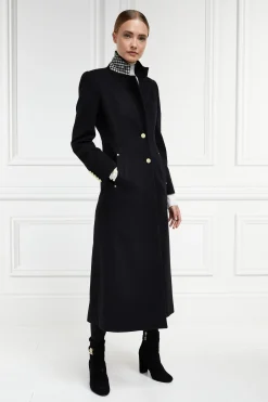 Best Full Length Regency Coat (Soft Black) Women Coats|Tailoring