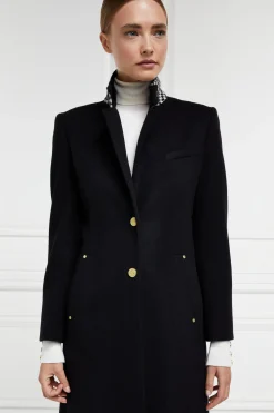 Best Full Length Regency Coat (Soft Black) Women Coats|Tailoring