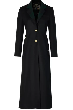 Sale Full Length Regency Coat (Soft Navy Blackwatch) Women Coats|Tailoring
