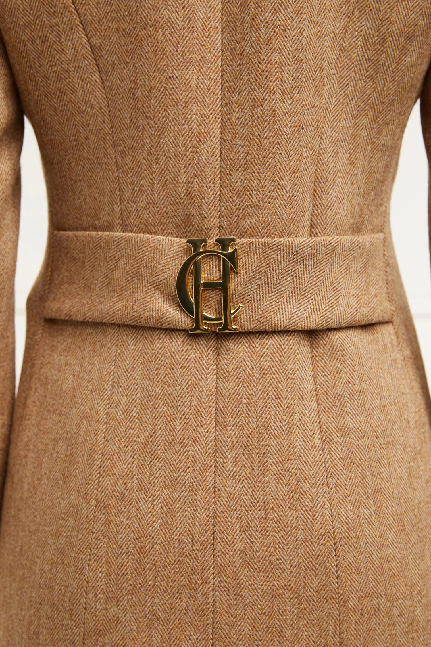 Sale Full Length Regency Coat (Brown Herringbone) Women Coats