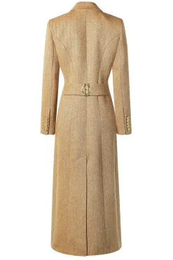 Sale Full Length Regency Coat (Brown Herringbone) Women Coats