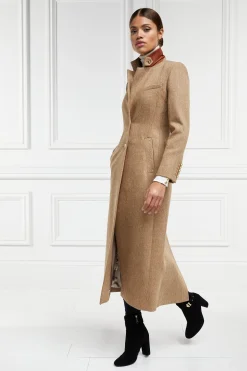 Sale Full Length Regency Coat (Brown Herringbone) Women Coats