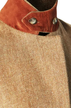 Sale Full Length Regency Coat (Brown Herringbone) Women Coats