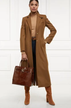 Clearance Full Length Regency Coat (Dark Camel) Women Coats|Tailoring