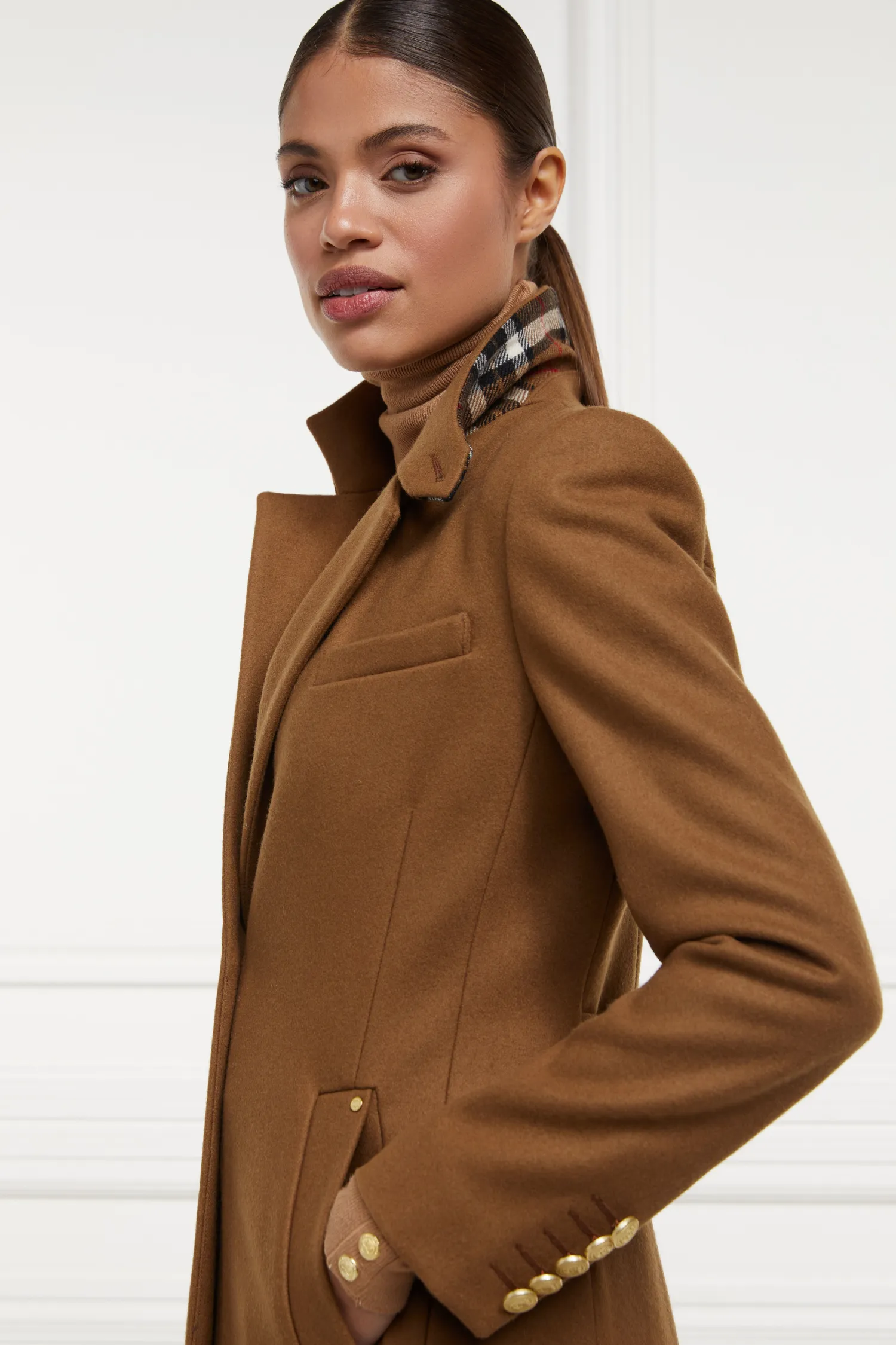 Clearance Full Length Regency Coat (Dark Camel) Women Coats|Tailoring