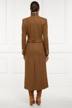 Clearance Full Length Regency Coat (Dark Camel) Women Coats|Tailoring