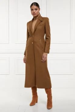 Clearance Full Length Regency Coat (Dark Camel) Women Coats|Tailoring
